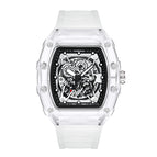 Kimsdun men's watch Full Transparent Quartz Fashion Waterproof Bucket Type Men's Watch K-2017B