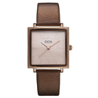 GEDI 21007 Tiktok Live Broadcast Hot Women's Vintage Square Belt Watch Fashion Simple Waterproof Quartz Watch