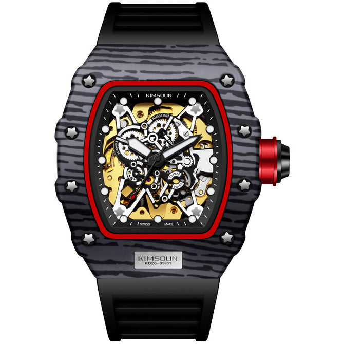 KIMSDUN men's watch Richard Wine Barrel Sports Watch Men's Miller Hollow Automatic Mechanical Watch Men's Watch K-2012A