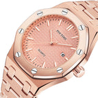 Watch Automatic Quartz Watch Stainless Steel Strap Luminous Waterproof Fashion Sports Men's Watches 1453