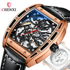 CHENXI fashion men's watch New Barrel Richard Skeleton Fully Automatic Mechanical casual Watch CX-8845