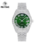 Pintime Watch Men's Quartz Popular Watch Diamond Dial casual men Simple calendar watch 1573