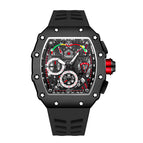 PINTIME 8010 men's quartz watches fashion sports hollow barrel watch  luminous function men's watch