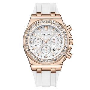 PINTIME women's watch three needle fashion calendar waterproof fashion lady quartz watch