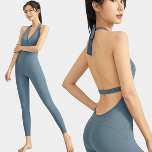 Women's One-Piece Workout Clothes New 2023 Elegant Slimming Dance Sports Suit High-End Yoga Clothes jumpsuit ENY253