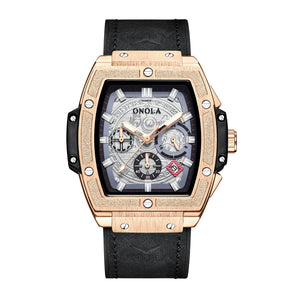 New ONOLA ON6825 Watch for men Multifunctional Quartz Watch Men's Leather Waterproof Watch
