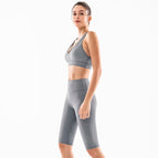 Women's Yoga suit high waist Pants two piece quick drying and sports bra set Y26B6737+Y26K6727