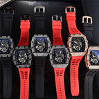 2023 Watch for men New Diamond Quartz Watch Barrel-Shaped European Style Hollow Ghost Head Quartz Watch 9791