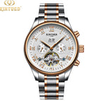 KINYUED Swiss Automatic Skeleton Tourbillon Mechanical Watch Men's Classic Mechanical Watch JYD-J012