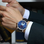 New KIMSDUN men's watch luminous starry sky moon automatic mechanical watch men's business waterproof watch K-2024A