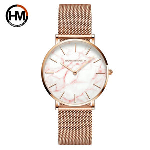Hannah Martin 2021 new Japanese movement watch simple fashion leisure personalized quartz stainless steel women's watch hm-st36