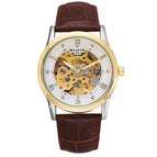 Mechanical Watch Skeleton Retro Men's Mechanical Watch Men's Watch Belt Watch Waterproof Watch 1003
