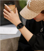 GUOU 8162 watch women's 2022 new fashion trend women's silicone strap small square watch sports watch watch for women