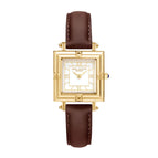Skhl time and space corridor watch women's retro style new leather small square watch watch women's Watch 3591