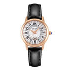 GUOU 6044 watches Women's Fashion Trend Large Dial Belt Quartz Watch Retro Versatile Waterproof Watch for women