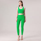 New yoga suit Cross Shoulder Strap Beautiful Back Tank-Top Yoga Clothes Women's Skinny Running fitness Sports Two-Piece set TZ-230322