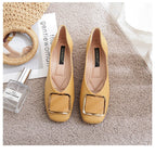 Flat sole shoes 2022 new spring and summer scoop shoes women fashion office lady student's soft shoes 555-10