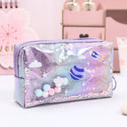 simple fashion laser cosmetic bag quicksand coin purse storage bag durable and waterproof portable bag