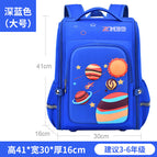 New primary school student cartoon schoolbag boys and girls 6-12 years old light one-piece open children's backpack 5619