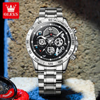 OLEVS men's watch large dial waterproof multi-function sports men's watch 9921LSA