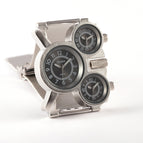 Oulm Men's Watch Quartz Watch Hot Sale Watch Mesh Belt Fashion Men's Watch Big Dial HT1167