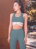 Women's two piece sports suits running sports Bra and Pants set Y26B0450 Y26K0451