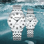 Elderly Watch Men's Waterproof Quartz Watch Big Digital Mother Middle-aged Elderly Couple Watch Gift for Mother  Father