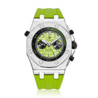 KIMSDUN men's fashion two-eye silicone waterproof automatic mechanical watch sports watch K-1223A