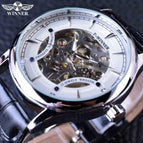 winner Fashion Trend Men's Mechanical Watch Skeleton Watch Men's Manual mechanical men Watch SLZe01