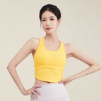 Yoga Clothes Vest Women's Summer with Chest Pad Tight-Fitting Training Sports and Fitness Running Top ENY187