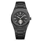 BESTWIN men's watch Round Steel Watch Men's Personality fashion waterproof Quartz Men's casual Watch 936