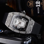 Women's watch Diamond-Encrusted Quartz Watch Barrel-Shaped Red Lip Series Fashion Watch in Stock 1615