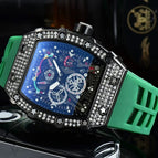 Watch for mem Richard European-Style Diamond Quartz Watch Fashion Sports Barrel-Shaped in Stock 9791