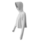 2022 women's ice silk sunscreen clothing summer thin UV protection loose large size sunscreen shirt hooded sunscreen clothing 8268