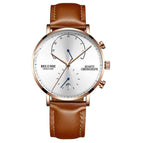Belushi 537 Man Business Wrist Watch Men Watches Chronograph Luxury Brand Male Clock Quartz Wristwatch Male Watch