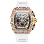 ONOLA ON6826D Watch for men Full Diamond Fashion New Multi-Functional Mechanical Watch Men's Tape Live Watch