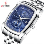 CHENXI Men's watch fashion square waterproof calendar quartz causal men's watch CX-8209