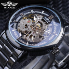 New Winner men watch European American Style Fashion Casual Hollow Automatic Mechanical men casual Watch SLZg78