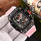 New men's Square Watch Elements Business Men's Six-Pin Running Seconds Multi-Function Calendar Watch 8087H