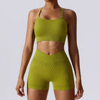 Women yoga suits 2023 new running Sportswear fast drying tight fitness running execise suit women 6921