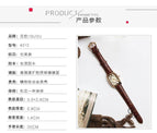 GUOU Fashion women's quartz watches retro rectangular small women's wrist watch waterproof belt Casual watch for women