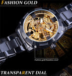 Forsining women watch fashion hollow out waterproof auto mechanical men's casual watch SLZe140