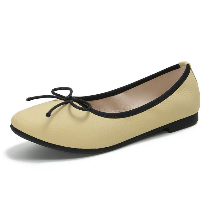 Women shoes Sheii bow square toe pumps ballet flats women's shoes office lady causal shoes N1-1