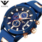 Relogio NIBOSI 2333 Mens Watches Top Brand Luxury Unique Sport Watch Men Quartz Clock Waterproof Wrist Watch Silicone Montre Homme