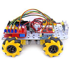 360 Degree Omnidirectional 4WD Smart Robot Car Kit Bluetooth-compatible Control Easy-plug Colorful XH 2.54mm Socket for Arduino