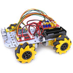 360 Degree Omnidirectional 4WD Smart Robot Car Kit Bluetooth-compatible Control Easy-plug Colorful XH 2.54mm Socket for Arduino