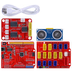 360 Degree Omnidirectional Wireless JoyStick Remote Control 4WD Smart Car Kit LORA RF 433 MHz Gear Motor Easy-plug for Arduino