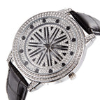 2022 fashion trend double layer fortune men's steel strap large dial rotary watch diamond inlaid watch women