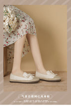 Fisherman's shoes women's flat-bottomed bow gentle single shoes women's soft-bottomed slip-on loafers 633-1