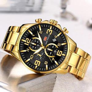 MINI FOCUS Watches Mens 2020 Top Brand Luxury Gold Watch Calendar Waterproof Chronograph Multi Function Business Horloges Mannen